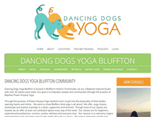 Tablet Screenshot of dancingdogsyogabluffton.com